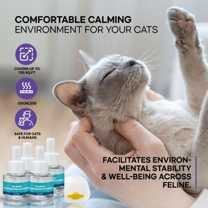 Efficace 100% Safe Cat Phéromones Kit <span class=keywords><strong>Diffuseur</strong></span> Calmant avec 1 <span class=keywords><strong>Diffuseur</strong></span> + 4 Recharges (48ml) Rechargeable - Product Image 5