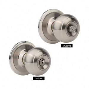 Juego de Cerradura para Puerta Interior de Madera WEKIS de 70 mm, Moderna, Duradera, Anti-Robo, con Doble Cilindro Circular y 3 Llaves de Bola, Aleación de Zinc - Product Image 3