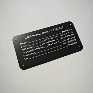 Negro Blanco Plata Colorido Aluminio Placa de identificación Placa de salpicadero Número de puerta Nombre ID Grabado láser Impresión - Product Image 5