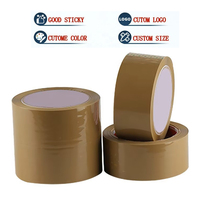 Ruban d'emballage Bopp marron ruban BUFF d'emballage de colis de haute qualité film Bopp marron acrylique étanche personnalisé 48mm X 66M