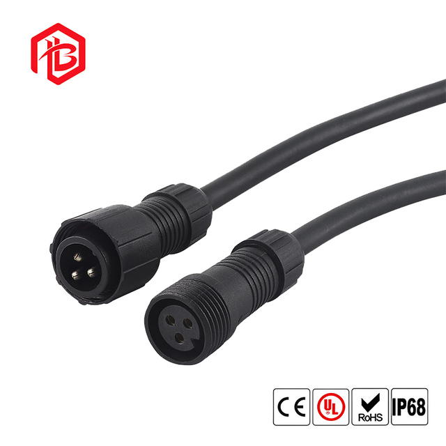 M19 Copper FPC Waterproof Cable Connector Outdoor IP68 Dustproof Power Wire Joint Plug for LED Lighting Electrical Equipment