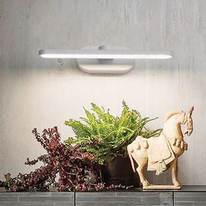 Lámpara de Pared LED Moderna de Acero Inoxidable con Base E26, para Dormitorio, con 3 Años de Garantía - Product Image 1