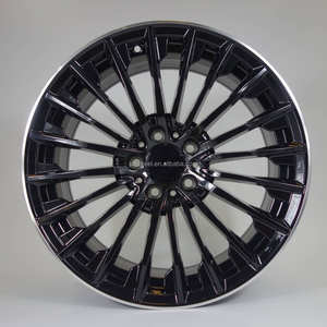 Jantes <span class=keywords><strong>Mercedes</strong></span> <span class=keywords><strong>W177</strong></span> W206 W205 W213 W251 Flow Forming pour Benz <span class=keywords><strong>Classe</strong></span> <span class=keywords><strong>A</strong></span>/C/E/S AMG/<span class=keywords><strong>Classe</strong></span> E Face Usinée Noire Lèvre Usinée Noire - Product Image 4