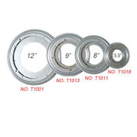 Plateau tournant à roulement à billes en fer/acier galvanisé de 12 pouces, design contemporain, Lazy Susan GDH T1001 pour cuisine et salon