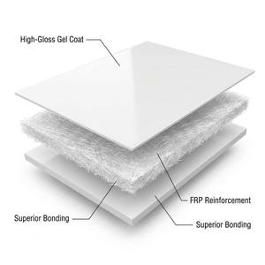 Panel de FRP para Construcción de Alta Gama, Panel de FRP de Alta Resistencia para Camiones Refrigerados, Remolques, Caravanas, Paneles de Pared de FRP - Product Image 2