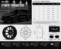 Rines de Aleación de Aluminio Forjado Monobloque ZL para Li Auto L6 L7 L8 L9 MEGA, 20 y 22 Pulgadas, Multirradio, Personalizados
