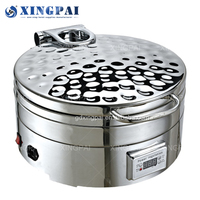 XINGPAI ensemble de buffet de plats de cuisine royaux ronds pour banquet de mariage plats de chauffe-plats de luxe en acier inoxydable et or pour la restauration