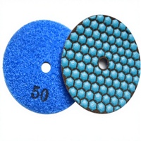 Tampons de polissage diamantés à sec de 5 pouces avec design le plus vendu pour polisseuse manuelle