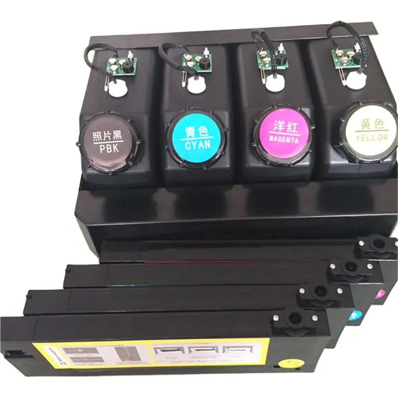 UV 프린터 대량 잉크 시스템 4 병 DX5 DX7 Mimaki 롤랜드 무토 Allwin CISS 시스템 잉크 카트리지