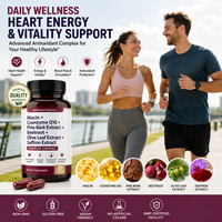 Capsules Astrawell pour le soutien naturel de l'énergie et de la circulation avec CoQ10, betterave et feuille d'olivier