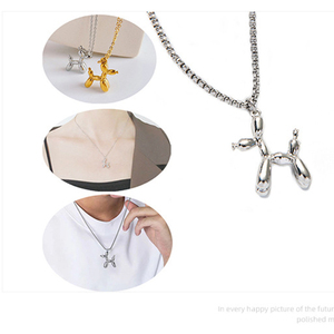 Y210 Bán Buôn Cổ Áo De Acero Không Thể Oxy Hóa Dvd 18K Mạ Vàng Động Vật Con Chó Con Dây Chuyền Mặt Dây Chuyền Bóng Con Chó Vòng Cổ Cho Phụ Nữ - Product Image 6