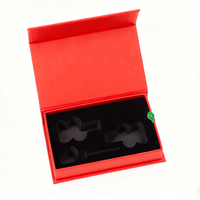 Boîte cadeau écologique à rabat avec logo personnalisé, laminage mat, carton rigide EVA, fermeture magnétique, insert en mousse EVA