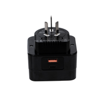 FOXCAN CE RoHS AU-Stecker Reiseadapter mit PD20W Typ-C + QC20W USB-A Anschluss EU Europa Universal Stromwandler-Stecker