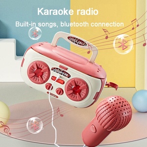 Machine à karaoké multifonction 2 en 1, microphone stéréo, <span class=keywords><strong>mini</strong></span> enfants, jouets de <span class=keywords><strong>cuisine</strong></span>, ensemble de <span class=keywords><strong>cuisine</strong></span> avec connexion mobile - Product Image 4