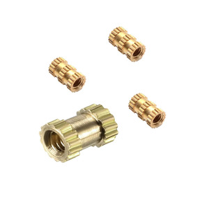 Tùy chỉnh M2.5 đúc Brass có khía chủ đề chèn 1/4 "20 UNC Brass chèn - Product Image 5