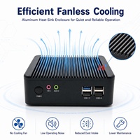Mini PC industriel sans ventilateur Intel Celeron J1900 J1800 N2840 double LAN pour ordinateur embarqué VGA en stock
