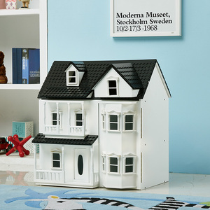 TYDH006 Ensembles de jouets pour enfants, nouvelle <span class=keywords><strong>maison</strong></span> de poupée <span class=keywords><strong>en</strong></span> <span class=keywords><strong>bois</strong></span> <span class=keywords><strong>miniature</strong></span>, modèle PC, meubles pour jeunes enfants - Product Image 6