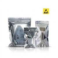 Sac antistatique refermable avec logo personnalisé, transparent, ESD, résistant à l'humidité, pour composants électroniques PCBA, usine