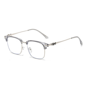<span class=keywords><strong>Lunettes</strong></span> de Vue Unisexe <span class=keywords><strong>Tendance</strong></span> <span class=keywords><strong>2022</strong></span>, Monture Métallique Anti-Lumière Bleue, Style Personnalisé - Product Image 3