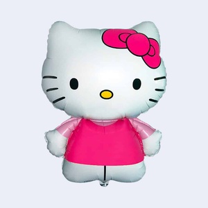 Ballon en aluminium Hello Kitty pour fête, 67x49cm, décoration de fête en métal, dessin animé, pour anniversaire d'enfants - Product Image 2