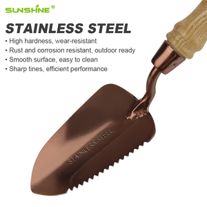 Ánh nắng mặt trời trẻ em công cụ làm vườn Kit 3-mảnh Mini vườn công cụ thiết lập với tay cầm bằng gỗ OEM tùy chỉnh - Product Image 2