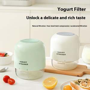 Nuevo Filtro de drenaje separador de suero de leche de soja de queso de prensa de plástico para yogur antiguo griego <span class=keywords><strong>casero</strong></span> - Product Image 4