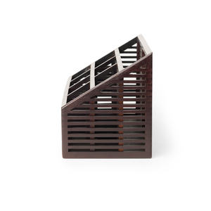 Portalápices de escritorio de bambú de calidad superior Organizador de escritorio de estilo moderno - Product Image 3