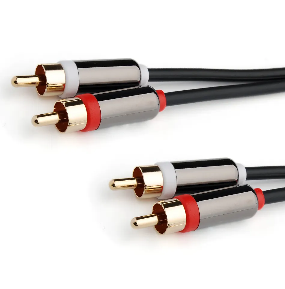 1M 2M 3M 1.5M Audio To Car Cable Video Pure Copper Kabel AV Cavo OEM High End Fidelity Quality Hifi Gold Plated 1 2 3 RCA Cable