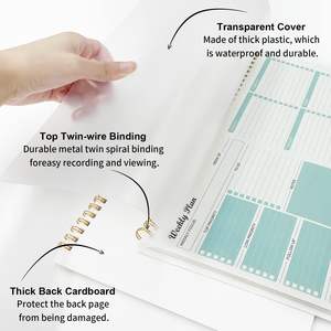 Bloc-notes de planification hebdomadaire personnalisé en papier pour l'école, l'éducation, les objectifs hebdomadaires, la liste de tâches, le suivi des habitudes - Product Image 4