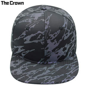 Custom Logo 6 Panel Reflective <b>Flat</b> Brim Cap Wholesale Bulk Iridescent Marble Print Snapback <b>Hat</b> Manufacturer - Product Image 3