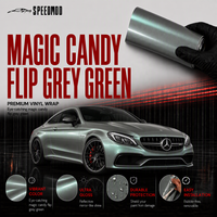 Film de protection de peinture auto-cicatrisant SPEEDMOD Magic Candy Flip Gris Vert TPU PPF 7,5 mil 1,52 m x 15 m Fournisseur d'usine