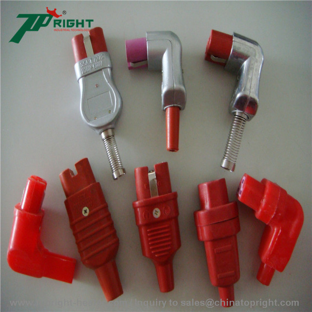High Temperature Flat Right Angle Connector of   2  Pins Plug
