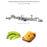 Solution clé en main automatique et semi-automatique pour la fabrication de chips de banane, de plantain et de pomme de terre en acier inoxydable