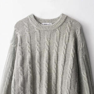 <span class=keywords><strong>Pull</strong></span> en maille torsadée en polyester doux pour femmes, style coréen, vente chaude transfrontalière sur <span class=keywords><strong>AliExpress</strong></span>, PB&ZA - Product Image 2