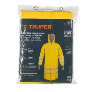 BOX 5 Gabardina impermeable de doble capa con tira reflectante, CH, TRUPER - Product Image 3