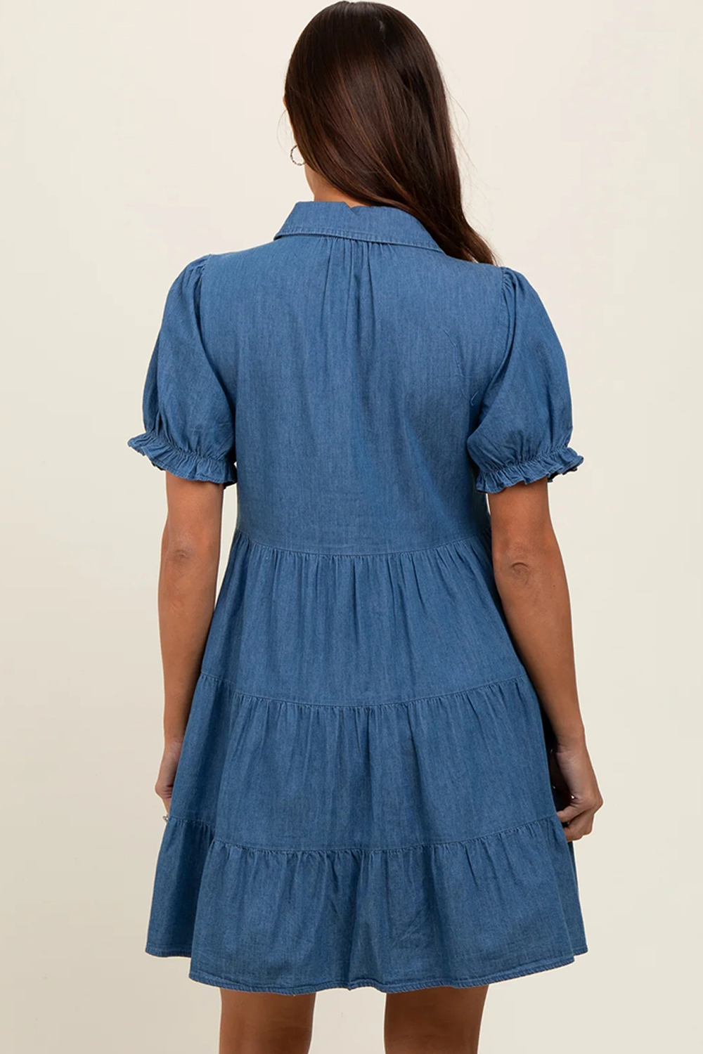 white christmas dresses Bebe Women's Sleeveless Front Button Denim Dress, Size XL in Blue Cotton/Spandex/Viscose