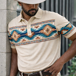 Polo <span class=keywords><strong>de</strong></span> <span class=keywords><strong>Golf</strong></span> <span class=keywords><strong>de</strong></span> Diseño Nuevo, Personalizado, con Estampado por Sublimación, Botones <span class=keywords><strong>de</strong></span> Presión <span class=keywords><strong>de</strong></span> Perla, Elástico, <span class=keywords><strong>de</strong></span> Secado Rápido y Corte Ajustado - Product Image 1