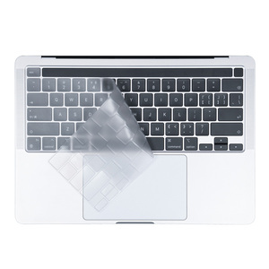 Film de <span class=keywords><strong>clavier</strong></span> en silicone transparent ultra-fin imperméable pour <span class=keywords><strong>Macbook</strong></span> <span class=keywords><strong>Pro</strong></span> M1 A2338 Housse de <span class=keywords><strong>clavier</strong></span> A2251 2020 Pro16 A2485 - Product Image 4
