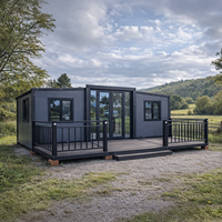 Casa Modulaire Minimaliste Pequena Studio Tiny Home Maison Modulaire Pliable Préfabriquée de 10 pieds avec Terrasse et Toit Plat
