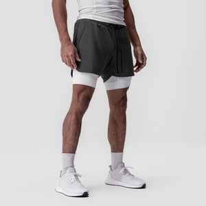 Pantalones Cortos Deportivos para Hombre con Bolsillo Interior, Pantalones Cortos Deportivos con Bolsillos y Logotipo, Pantalones Cortos de Baloncesto de Secado Rápido para Gimnasio y Fitness - Product Image 2