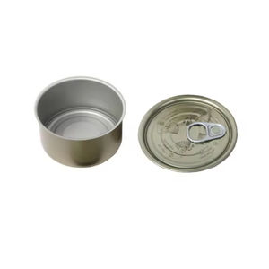 Boîtes rondes scellées en fer blanc <span class=keywords><strong>de</strong></span> 200g avec couvercle à anneau <span class=keywords><strong>de</strong></span> traction pour sauce au bœuf, bonbons et aliments pour bébés - Product Image 3