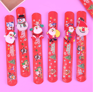 Pulseras circulares LED de Navidad para niños, juguetes creativos para decoración de fiesta - Product Image 2