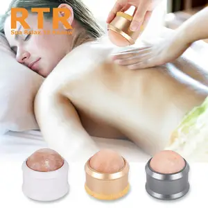 Boules de massage au sel de l'Himalaya chaudes et froides pour la relaxation