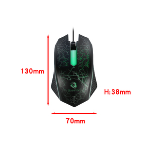 Customizable Black Crack 3D <strong>Mouse</strong> and Colorful Breathing Light Backlit <strong>Keyboard</strong> Set:Enhance Your Workflow with Personalization - Product Image 6