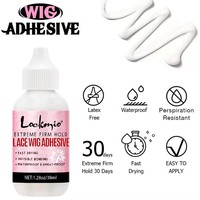 Colle pour perruques invisible et imperméable à marque privée, adhésif puissant pour perruques, crème transparente blanche à séchage rapide pour perruques