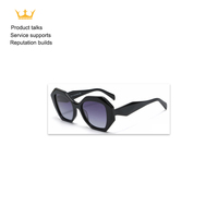Lunettes de soleil unisexes tendance pour l'extérieur, monture carrée surdimensionnée, verres dégradés, protection UV400 %