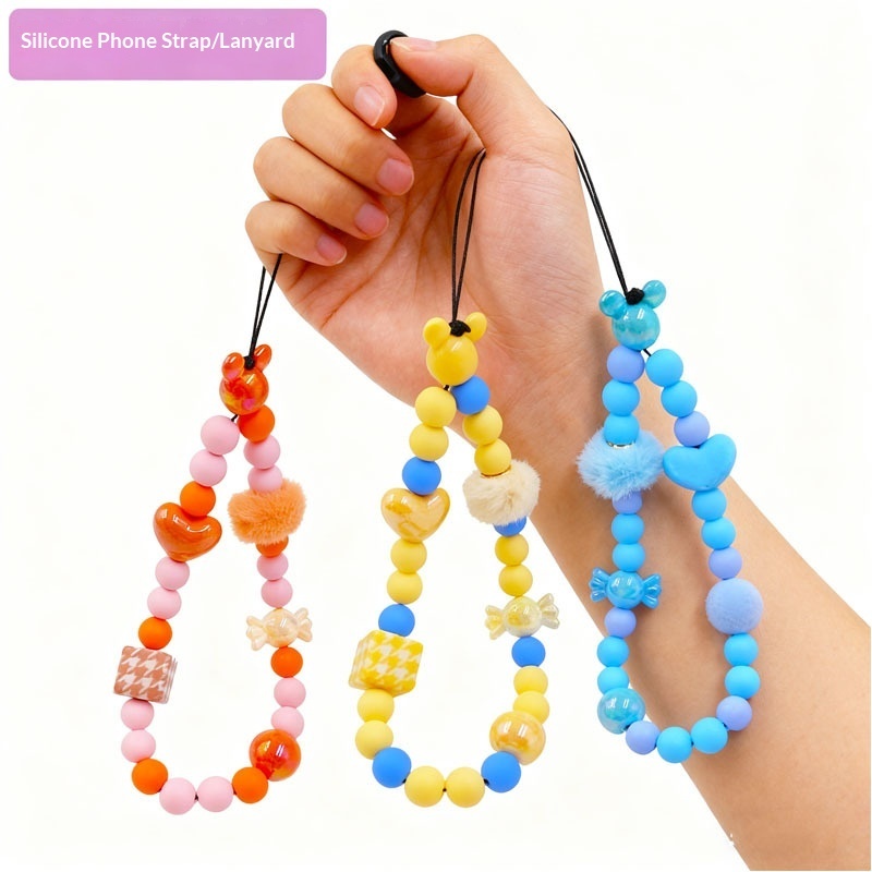 Wholesale Manufacturer Price Silicone Colorful Cell Phone case With Lanyard