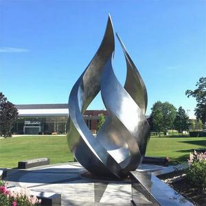 Scultura d'Arte in Acciaio Inossidabile Personalizzata con Colore e <span class=keywords><strong>Dimensioni</strong></span> su Misura per Decorazione di Grandi Piazze e Aree Sceniche - Product Image 5