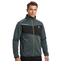 Veste de travail en polaire respirante en polyester certifiée Oeko-Tex de haute qualité pour hommes, grande taille, manteau tricoté, personnalisable ODM