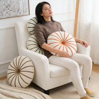 Oreiller rond en peluche douce et mignonne, décoration de salon, coussin de décoration en peluche, décoration de lit en forme d'extraterrestre